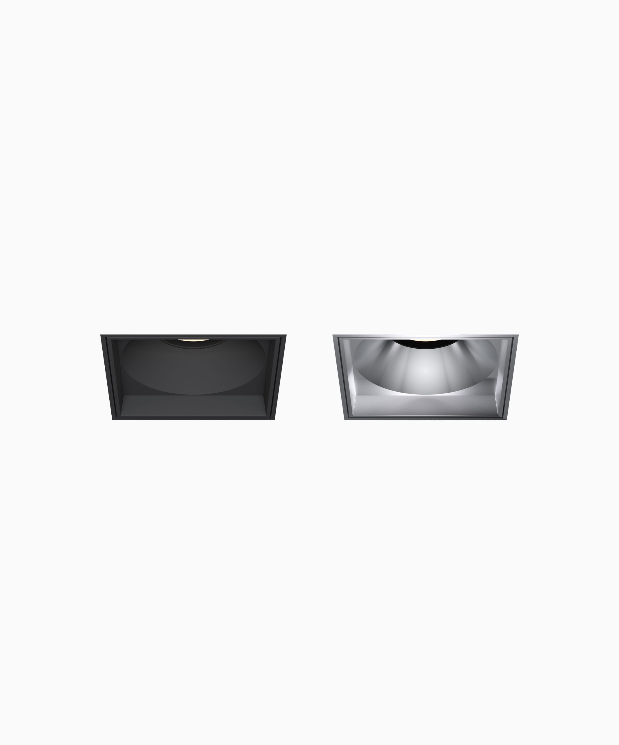 Adjustable Square Trimless Black/Semi Specular Reflector