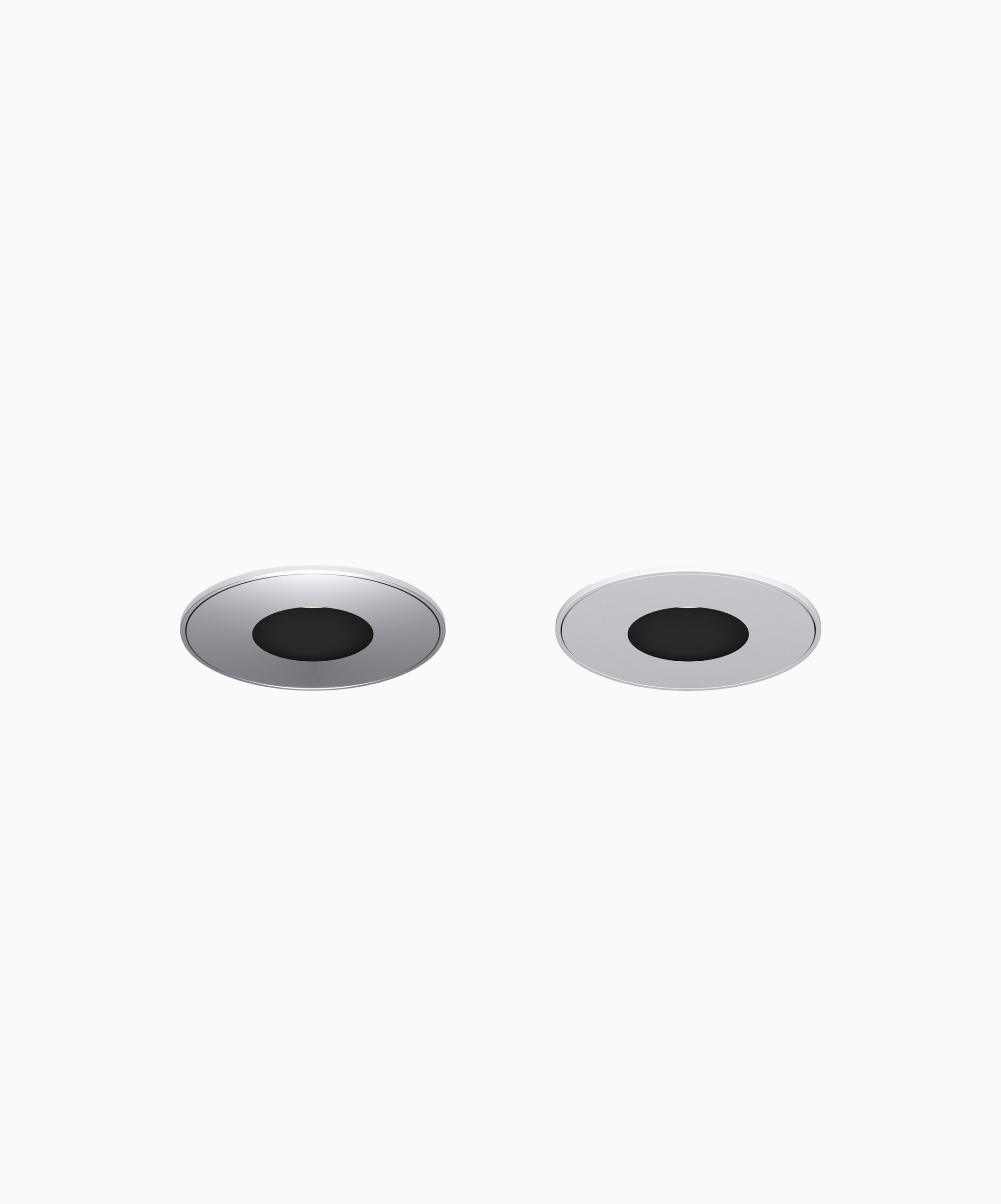 Pinhole Round Trimless Semi Specular/White Reflector