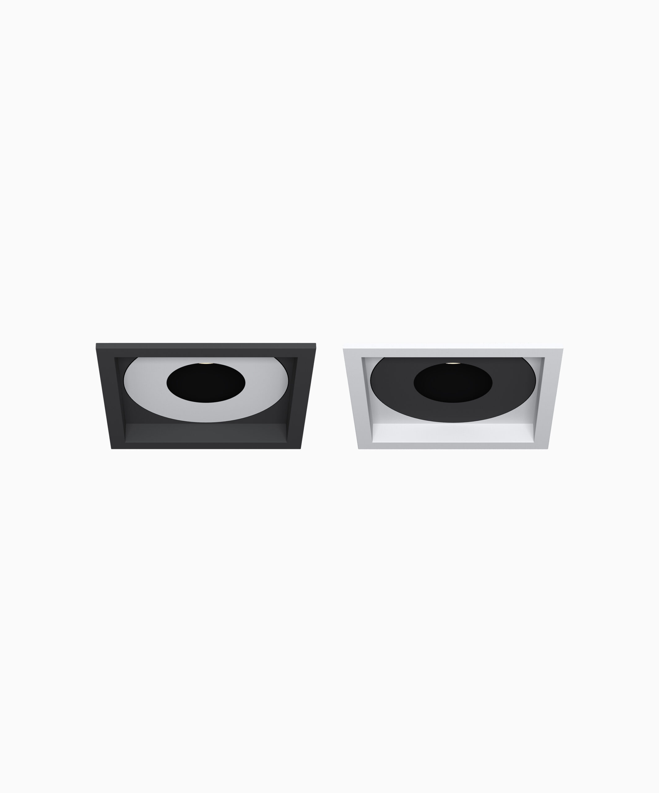 Pinhole Square Trim White/Black Reflector