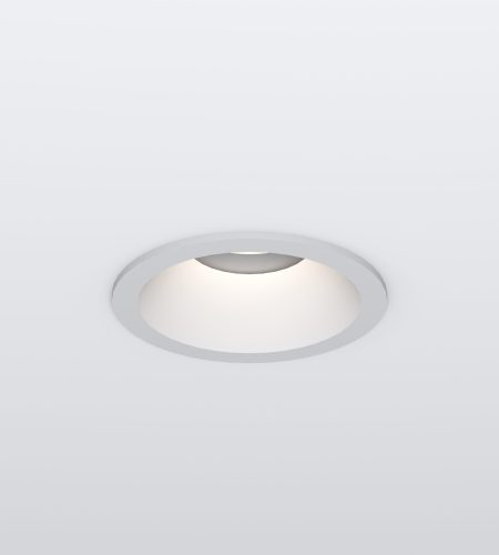 Fixed/Adjustable Round White Trim